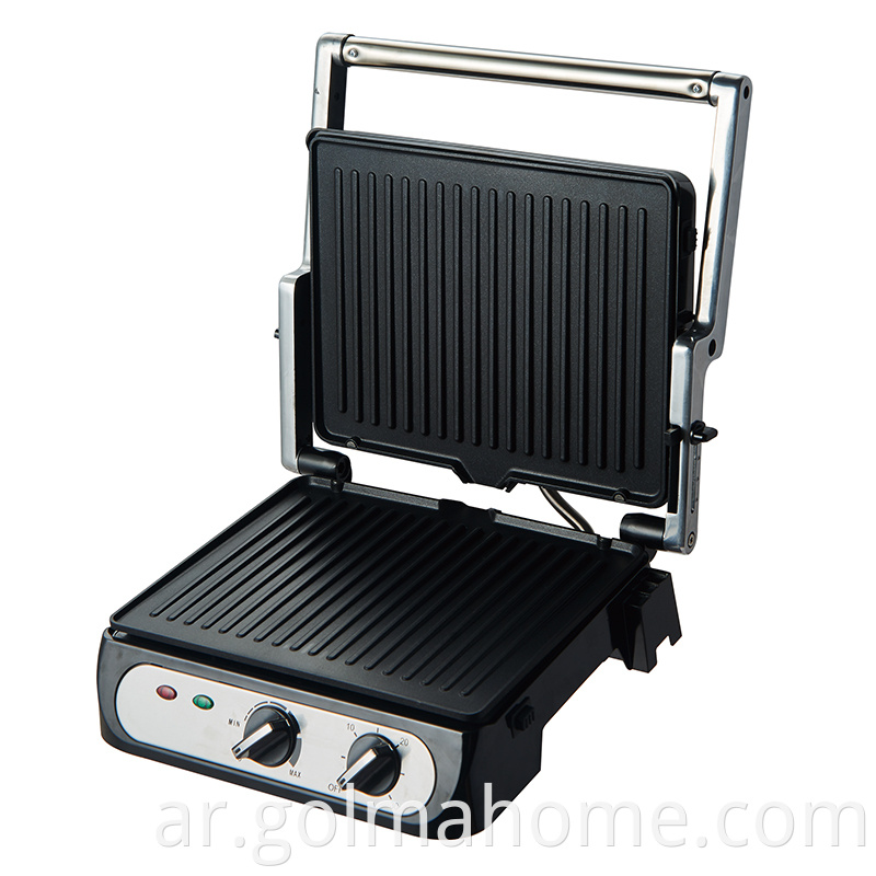 Panini Press Grill، Sandwich Maker لوحات غير ملطفة مغلفة، Grill Panini Maker